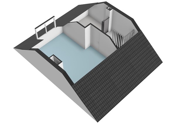 Plattegrond - Zingerskamp 23, 1251 PJ Laren Nh - Zingerskamp 23 - Laren - Tweede verdieping - 3D  _6.jpg